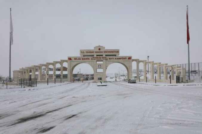 Yozgat Bozok Üniversi'nden kar manzaraları 3