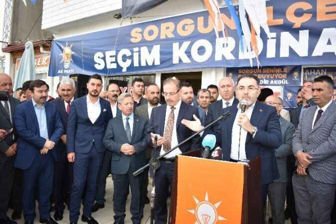 Ak Parti Sorgun Karargahı miting havasında açıldı 19