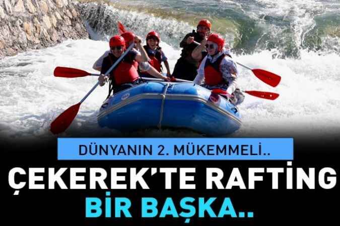 Yozgat'ın Çekerek İlçesi'nde bulunan Rafting Parkuru'nda keyifli anlar 1