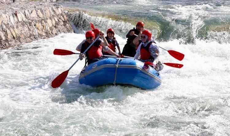Yozgat'ın Çekerek İlçesi'nde bulunan Rafting Parkuru'nda keyifli anlar 2
