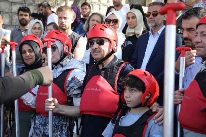 Yozgat'ın Çekerek İlçesi'nde bulunan Rafting Parkuru'nda keyifli anlar 4