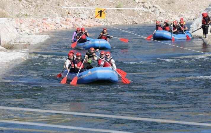 Yozgat'ın Çekerek İlçesi'nde bulunan Rafting Parkuru'nda keyifli anlar 5