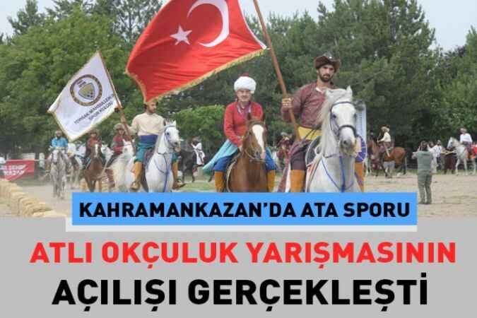 Türkiye Atlı Spor Dalları Federasyonunun düzenlediği, geleneksel ata sporu atlı okçuluk yarışmasının açılışı gerçekleşti. 1