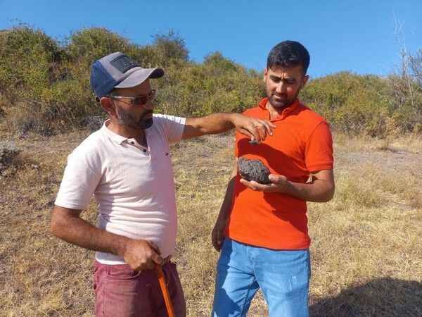 Yozgat'ta hayvan otlatırken buldu. 'Göktaşı' iddiası.. 3