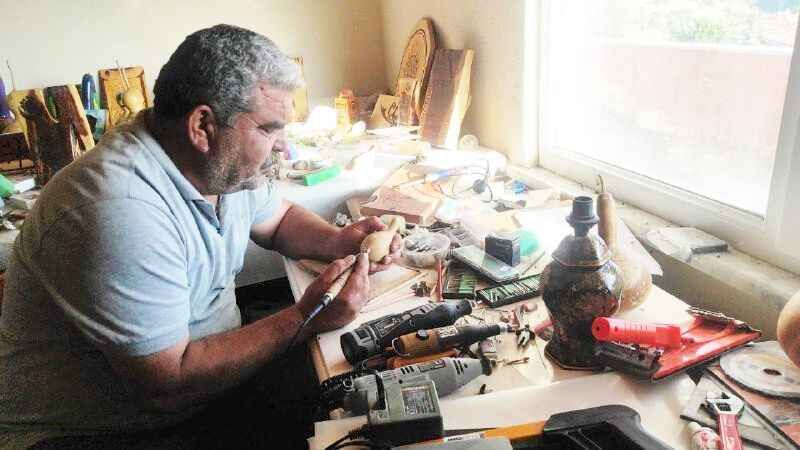 Yozgat'ta muhtarın sanat yolculuğu, el emeği sanatla buluştu 2