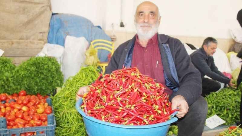 Yozgatlı'nın turşu mesaisi... Yozgat'ta köylü pazarlarında turşuluk ürünlere yoğun ilgi 2