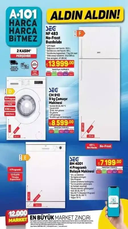 Köşe Koltuk Takımı, Yatak Çeşitleri, Berjer, Televizyon, Karyola ve Süpürge Çeşitleri Perşembe Günü Sadece A101'de! Kaçırmayın! 9
