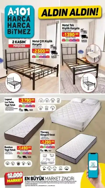 Köşe Koltuk Takımı, Yatak Çeşitleri, Berjer, Televizyon, Karyola ve Süpürge Çeşitleri Perşembe Günü Sadece A101'de! Kaçırmayın! 17