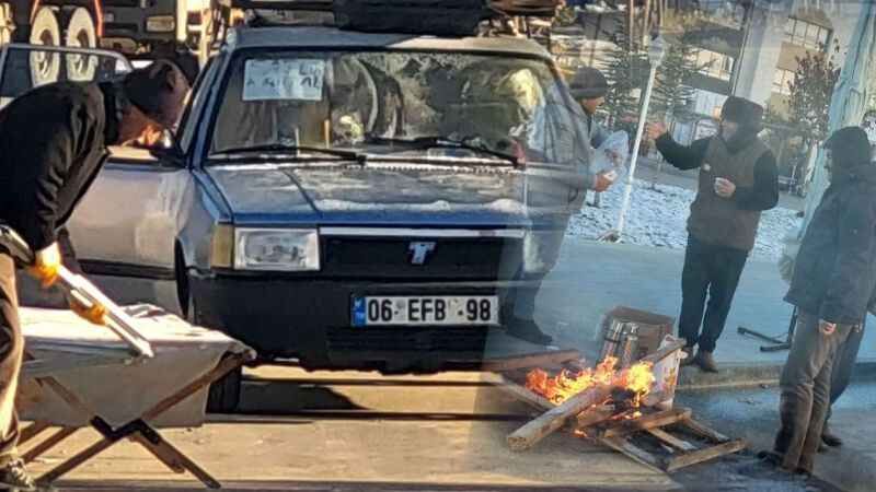 Pazarcı esnafının soğukla imtihanı: Yozgat güne eksi 5'le başladı! 13