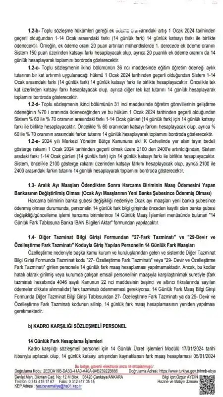 Maliye Bakanlığı'ndan '14 günlük maaş farkı' duyurusu 3