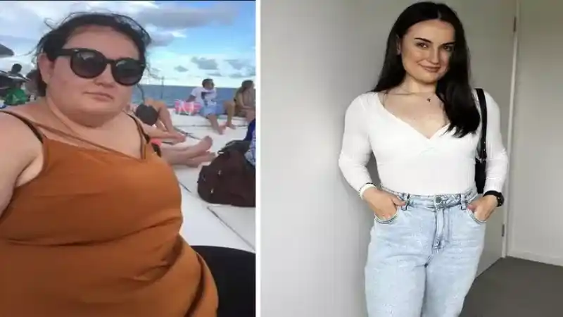 Sosyal medyada kilo verme serüvenini paylaştı! 45 kilo verince görenler tanıyamadı 7