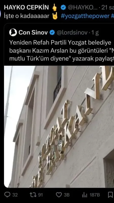Hayko Cepkin'den T.C. İbareli Yozgat Paylaşımı 4