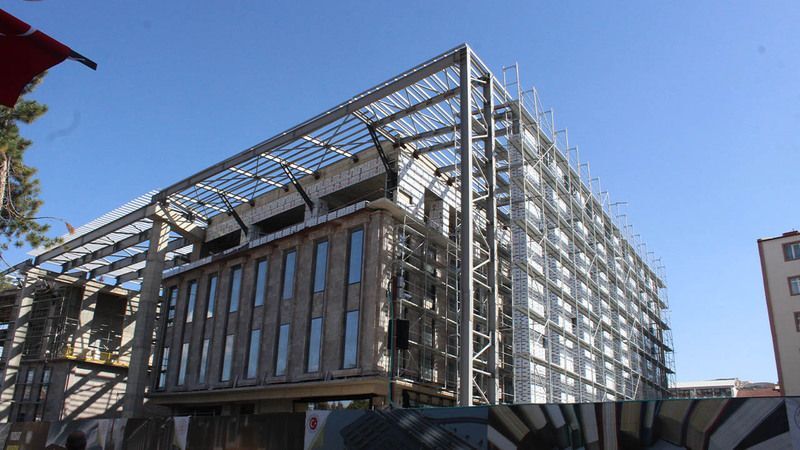 Yozgat Lise Caddesi’nde Yükselen Yeni Halk Kütüphanesi Şehrin Çehresini Değiştiriyor 3