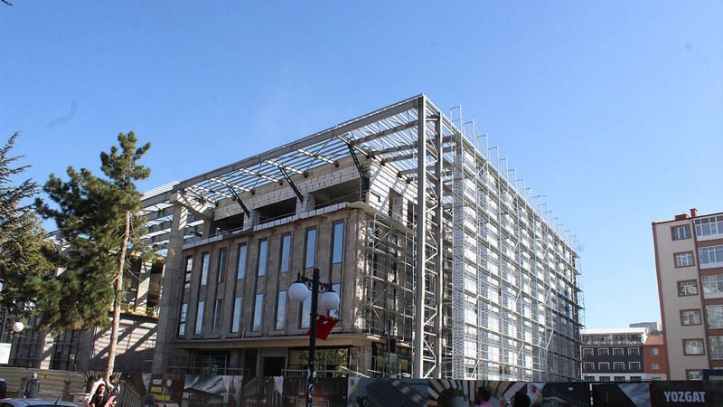 Yozgat Lise Caddesi’nde Yükselen Yeni Halk Kütüphanesi Şehrin Çehresini Değiştiriyor 2