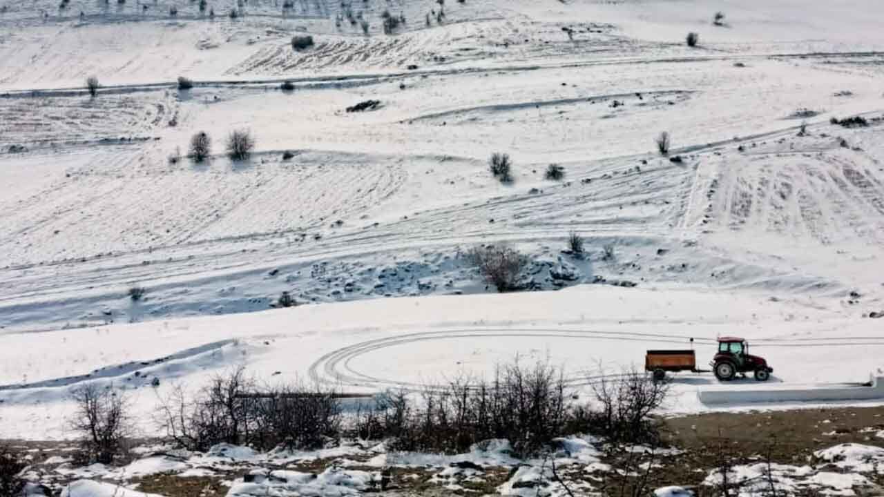 Yozgat’ta kar ve Çiğdem Çiçeklerinin Buluşması: Yortan Köyü’nden Kartpostallık Görüntüler 3