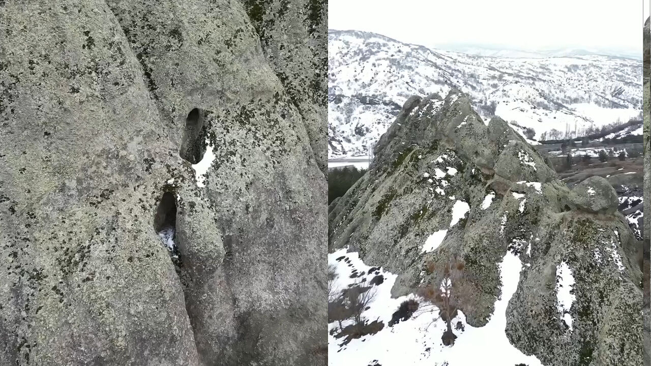 Akdağmadeni’ndeki Kayalar Peri Bacalarını Andırıyor! 3