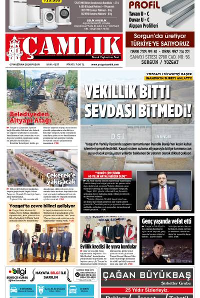 Yozgat Çamlık Gazetesi 07-06-2026