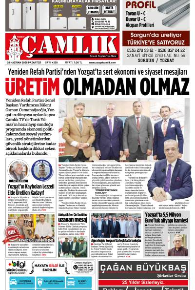 Yozgat Çamlık Gazetesi 08-06-2026