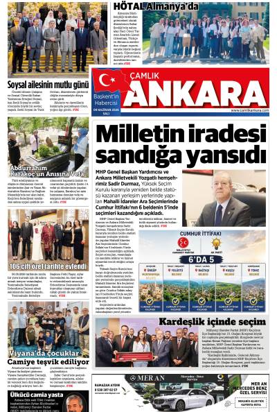Çamlık Ankara Gazetesi 09-06-2026