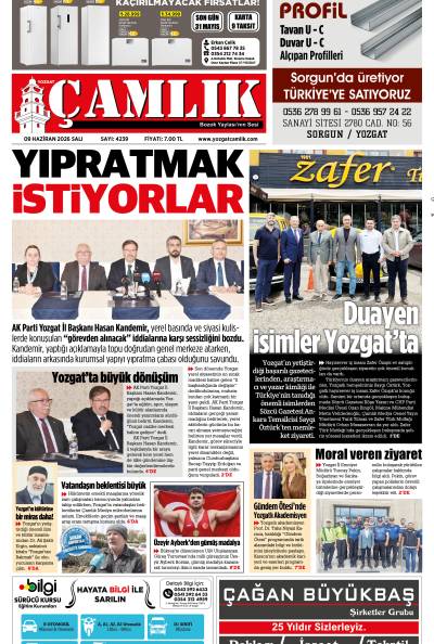 Yozgat Çamlık Gazetesi 09-06-2026