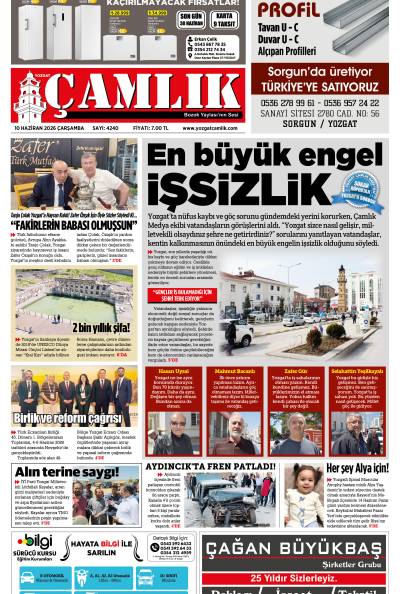 Yozgat Çamlık Gazetesi 10-06-2026