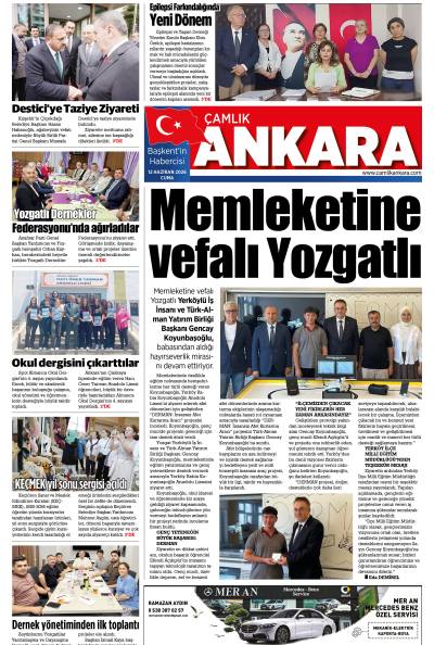 Çamlık Ankara Gazetesi 12-06-2026