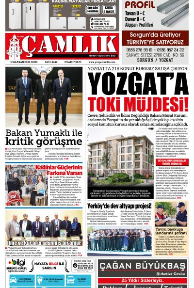 Yozgat Çamlık Gazetesi 12-06-2026