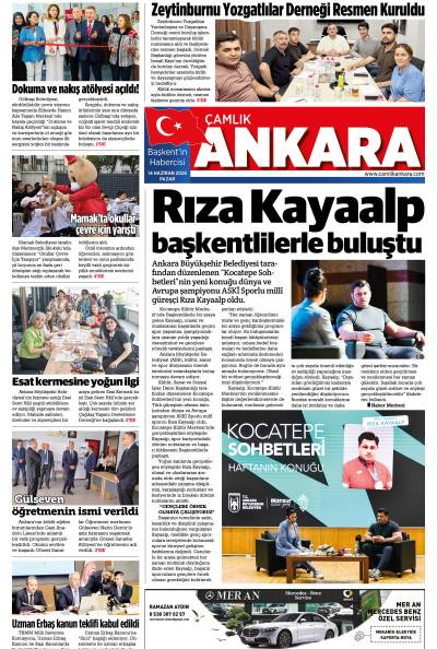 Çamlık Ankara Gazetesi 14-06-2026