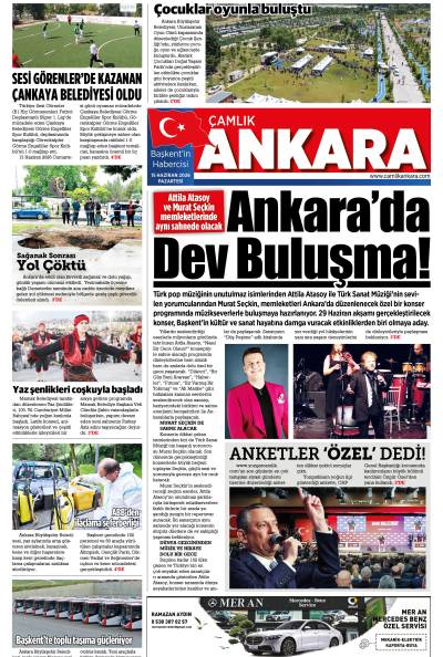 Çamlık Ankara Gazetesi 15-06-2026