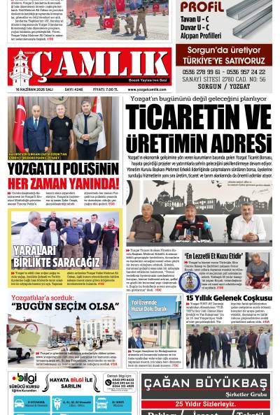 Yozgat Çamlık Gazetesi 16-06-2026