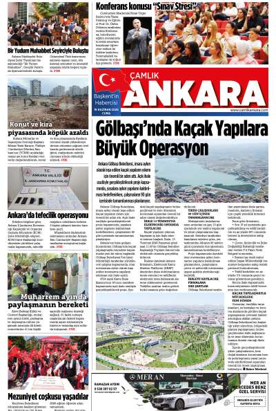 Çamlık Ankara Gazetesi 19-06-2026
