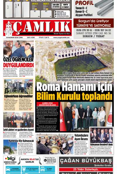 Yozgat Çamlık Gazetesi 19-06-2026