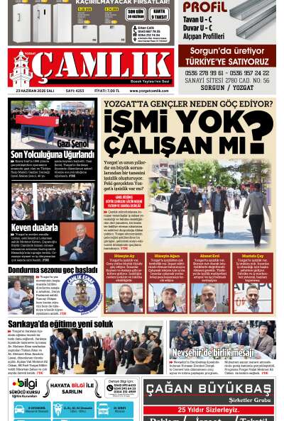 Yozgat Çamlık Gazetesi 23-06-2026