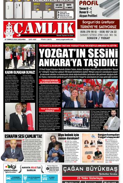 Yozgat Çamlık Gazetesi 01-07-2026