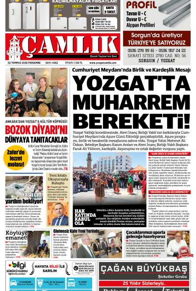 Yozgat Çamlık Gazetesi 02-07-2026