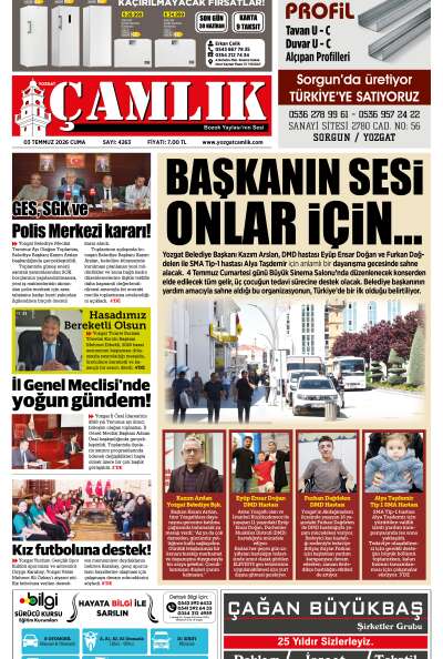 Yozgat Çamlık Gazetesi 03-07-2026
