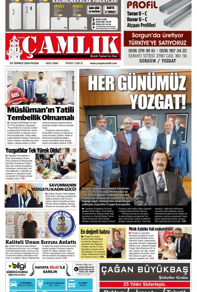Yozgat Çamlık Gazetesi 05-07-2026