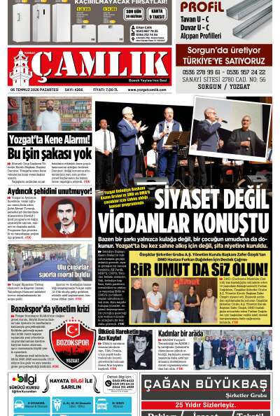 Yozgat Çamlık Gazetesi 06-07-2026