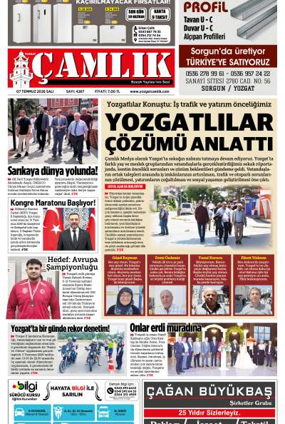Yozgat Çamlık Gazetesi 07-07-2026