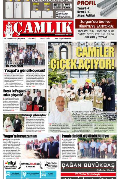 Yozgat Çamlık Gazetesi 08-07-2026