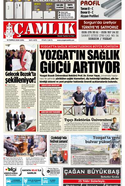 Yozgat Çamlık Gazetesi 10-07-2026