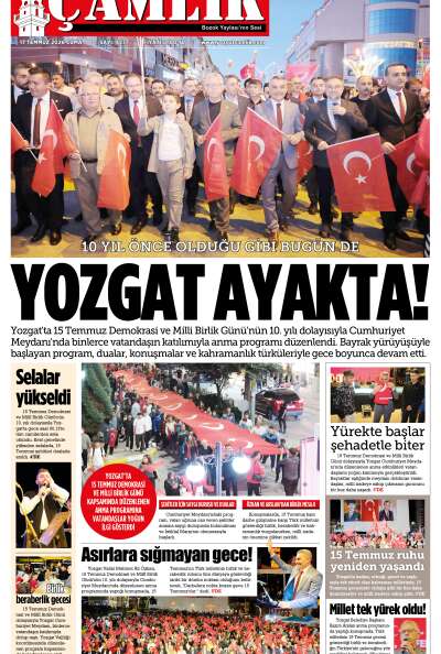 Yozgat Çamlık Gazetesi 17-07-2026