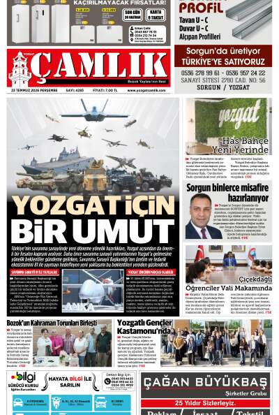 Yozgat Çamlık Gazetesi 23-07-2026