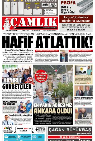 Yozgat Çamlık Gazetesi 28-07-2026