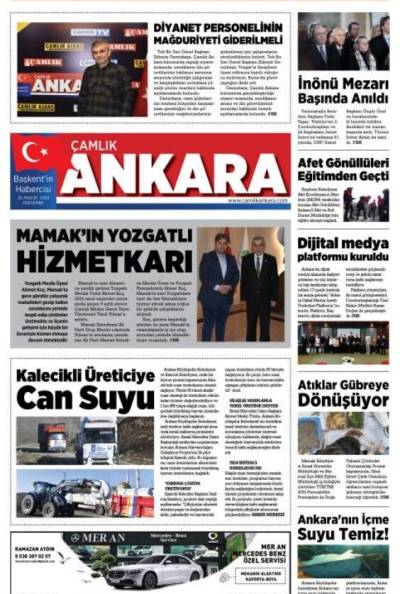 Çamlık Ankara Gazetesi 26-12-2024