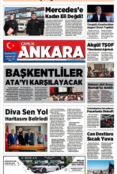 Çamlık Ankara Gazetesi 27-12-2024