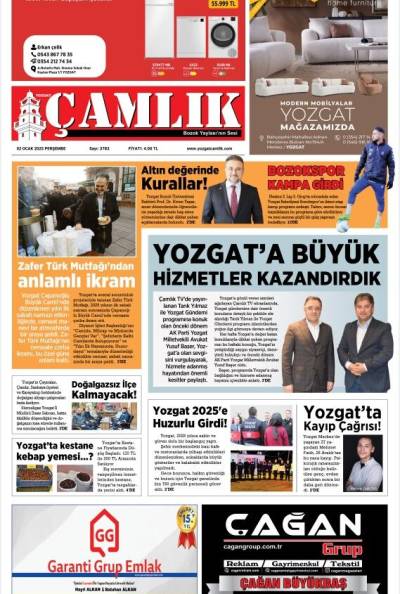 Yozgat Çamlık Gazetesi 02-01-2025