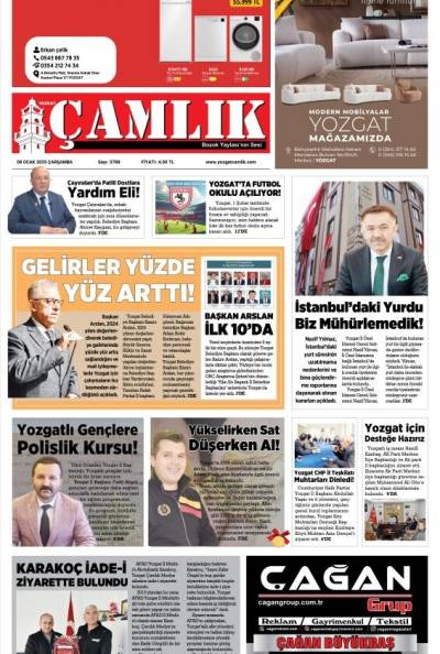 Yozgat Çamlık Gazetesi 08-01-2025