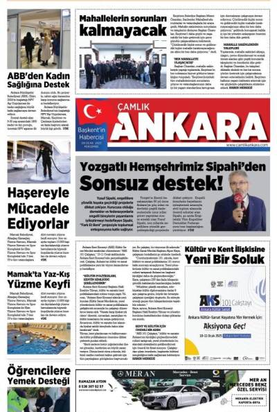 Çamlık Ankara Gazetesi 09-01-2025