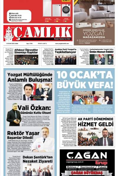 Yozgat Çamlık Gazetesi 10-01-2025